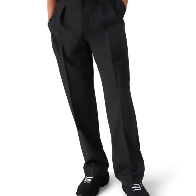 Plisserade byxor i ull