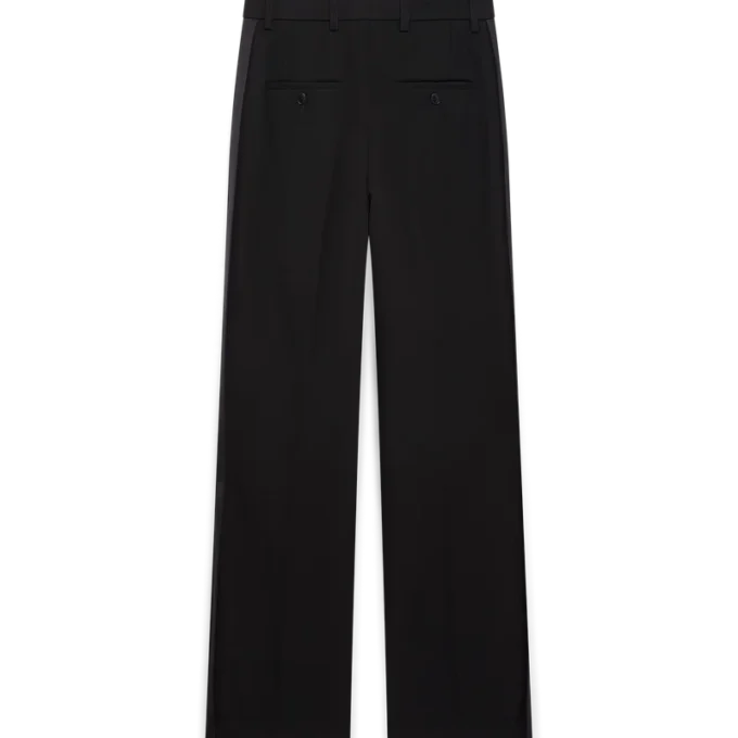 Plisserade byxor i ull