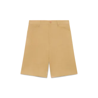 Plisserade shorts i bomull