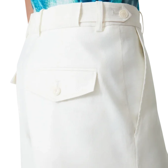 Plisserade shorts i linne