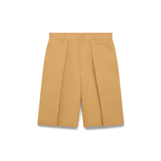Plisserade shorts i ull