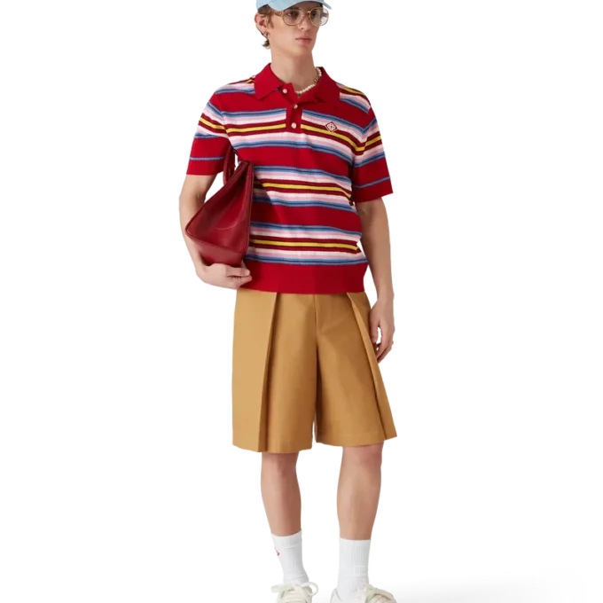 Plisserade shorts i ull