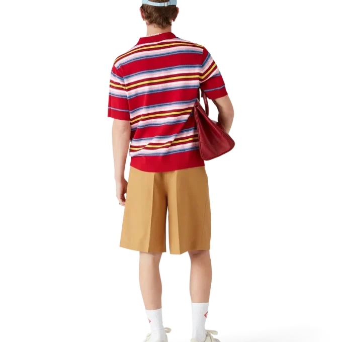 Plisserade shorts i ull