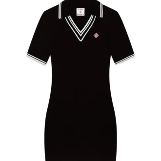 Poloklänning i viskos med V-ringning