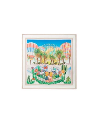 Psykedelisk liten silkescarf