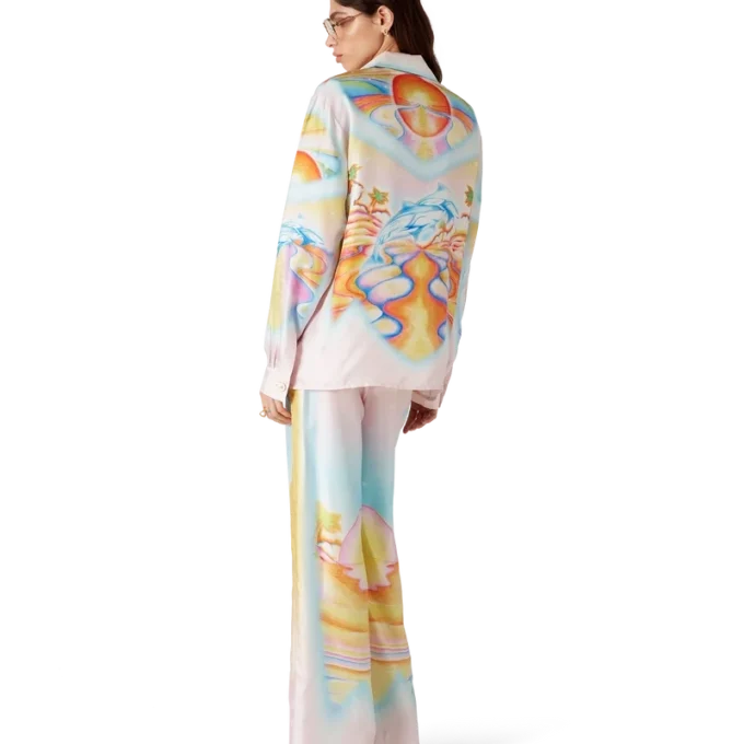 Psykedeliska Nirvana-silkesbyxor Psykedeliska Nirvana-silkesbyxor