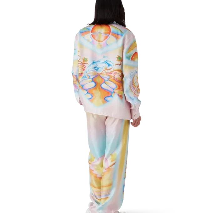 Psykedeliska Nirvana-silkesbyxor