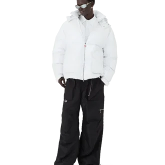 Pufferjacka i nylon och ripstop