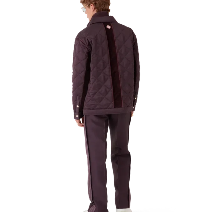 Quiltad jacka i satin