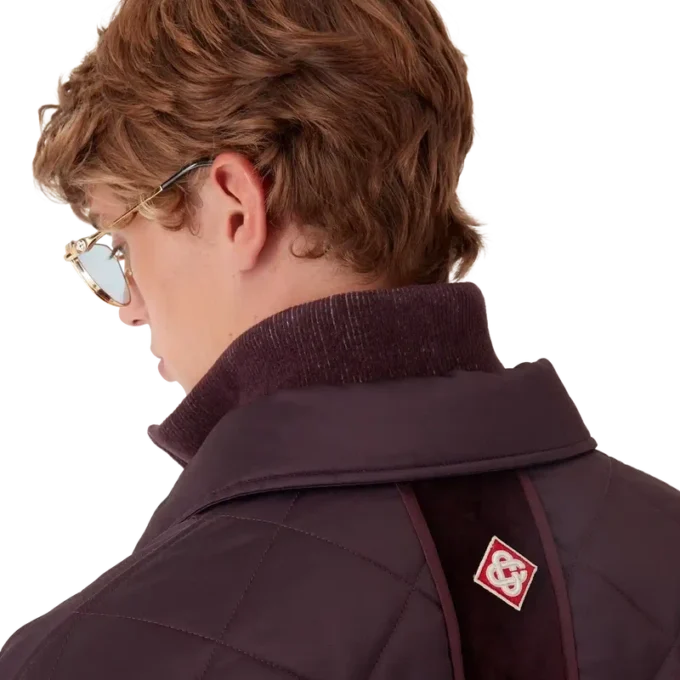 Quiltad jacka i satin