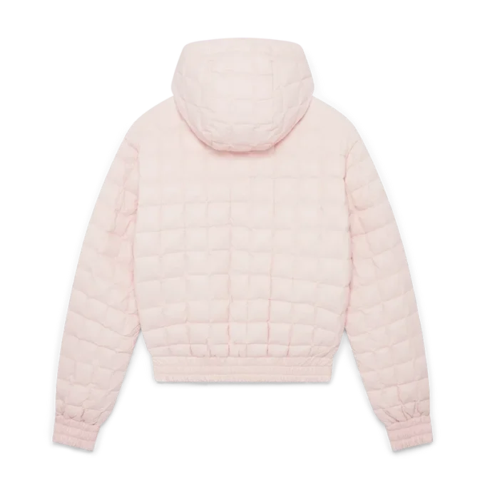 Quiltad jacka med huva i nylon Quiltad jacka med huva i nylon