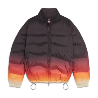 Quiltad pufferjacka med gradient