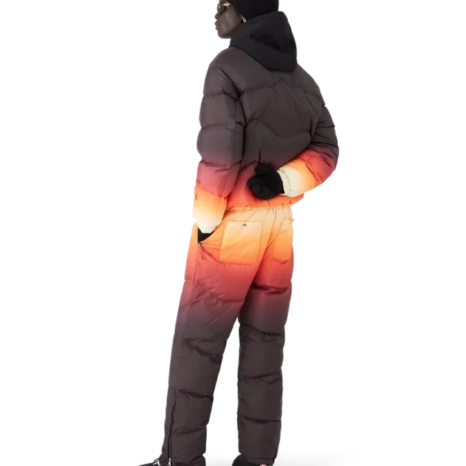 Quiltad pufferjacka med gradient