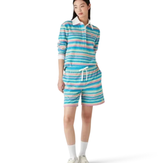 Randig frottépikétröja Randig frottépikétröja