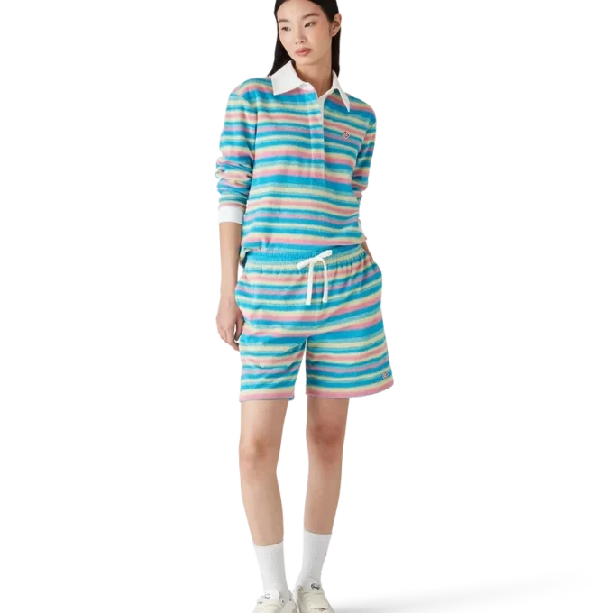 Randig frottépikétröja Randig frottépikétröja