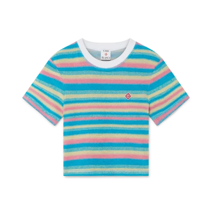 Randig frottétröja