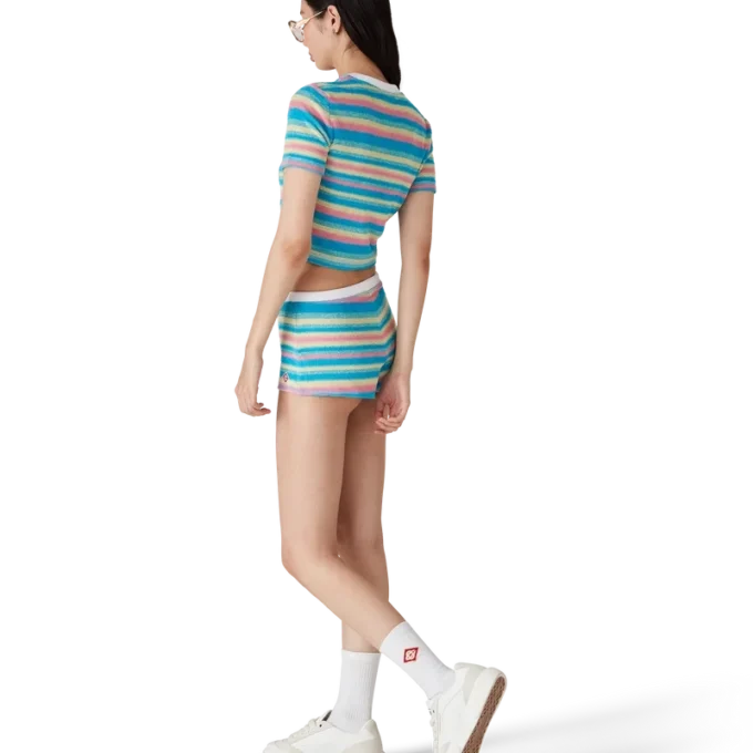 Randig frottétröja