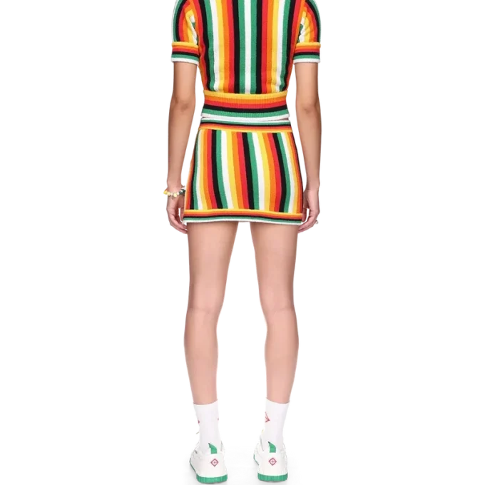 Randig frottétröja