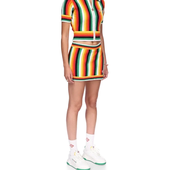 Randig frottétröja