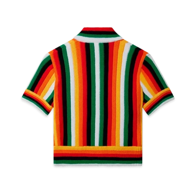 Randig frottétröja