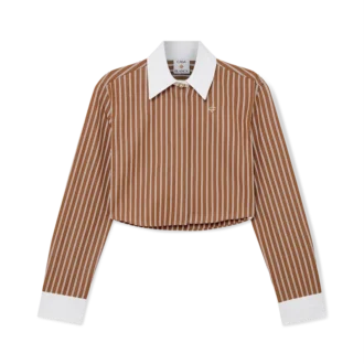 Randig kortärmad skjorta