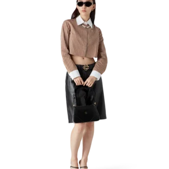 Randig kortärmad skjorta