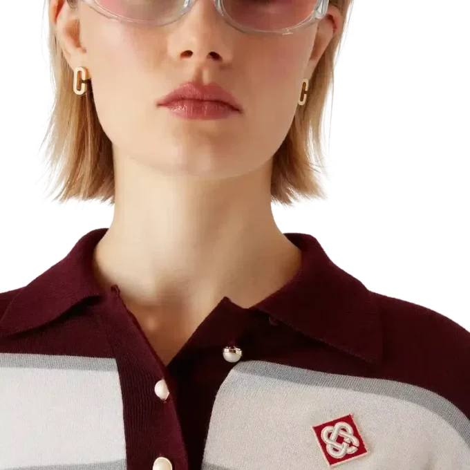 Randig oversized skjorta med långa ärmar