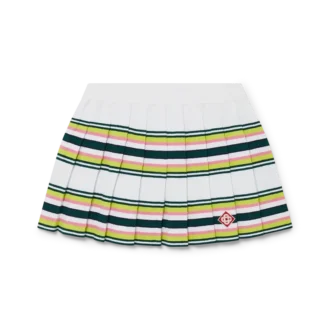 Randig plisserad kjol