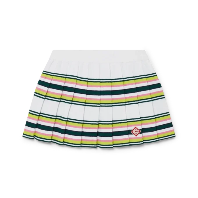 Randig plisserad kjol