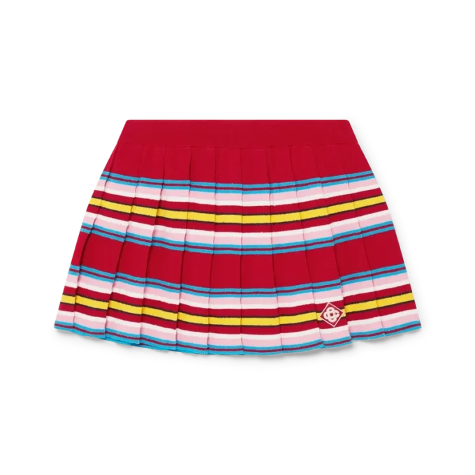 Randig plisserad kjol