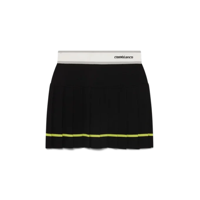 Randig plisserad kjol