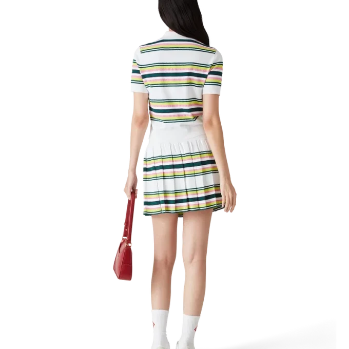 Randig plisserad kjol