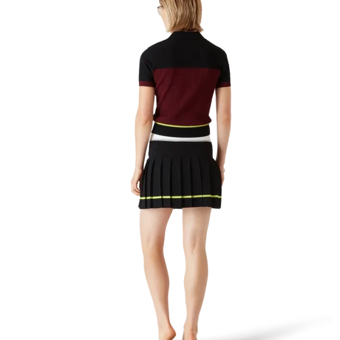 Randig plisserad kjol