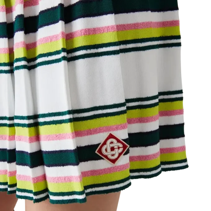 Randig plisserad kjol