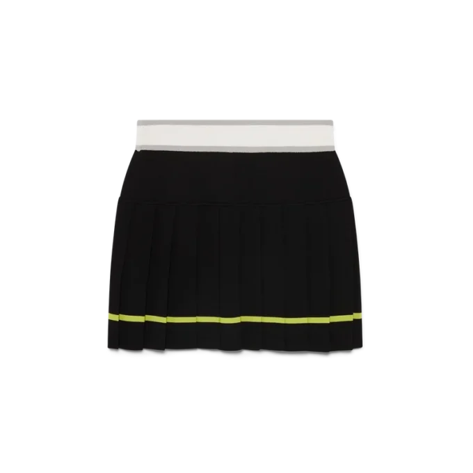 Randig plisserad kjol