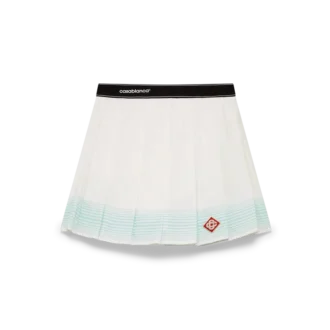 Randig plisserad minikjol