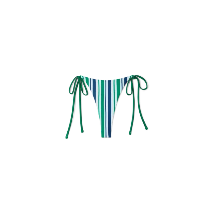 Randig stringbikiniunderdel