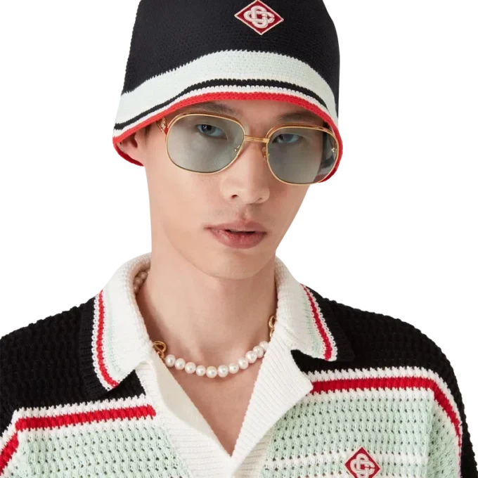 Randig virkad mössa Randig virkad mössa