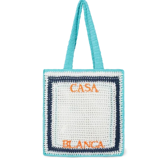 Randig virkad väska Randig virkad väska