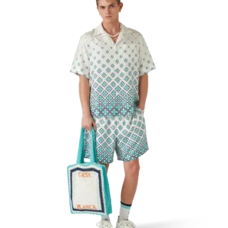 Randig virkad väska Randig virkad väska