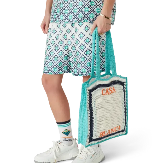 Randig virkad väska Randig virkad väska