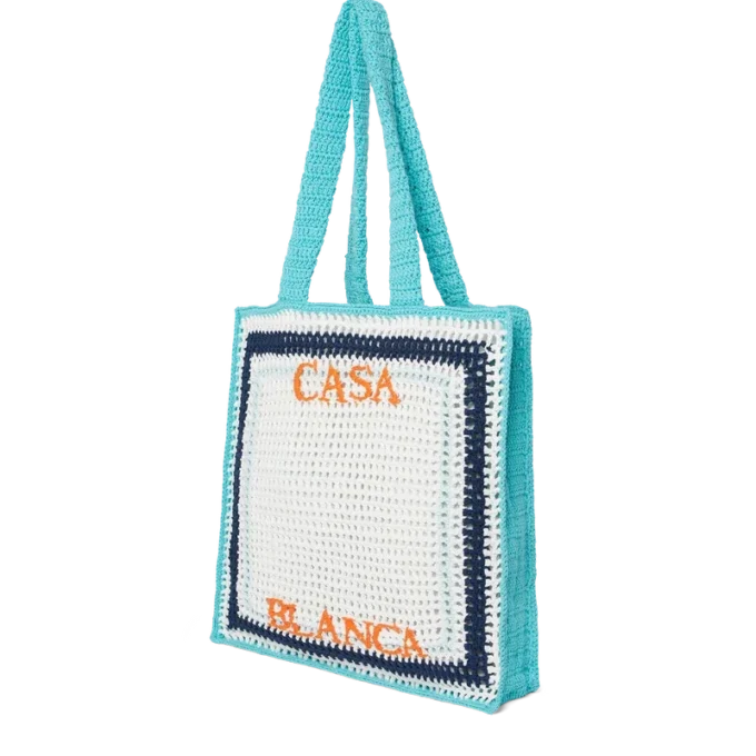 Randig virkad väska Randig virkad väska