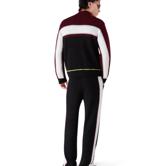 Randiga byxor i merinoull