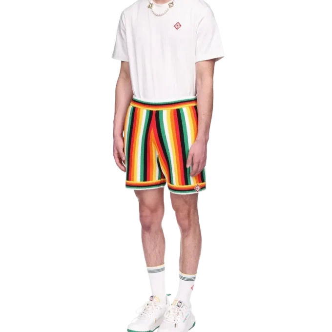 Randiga frottéshorts