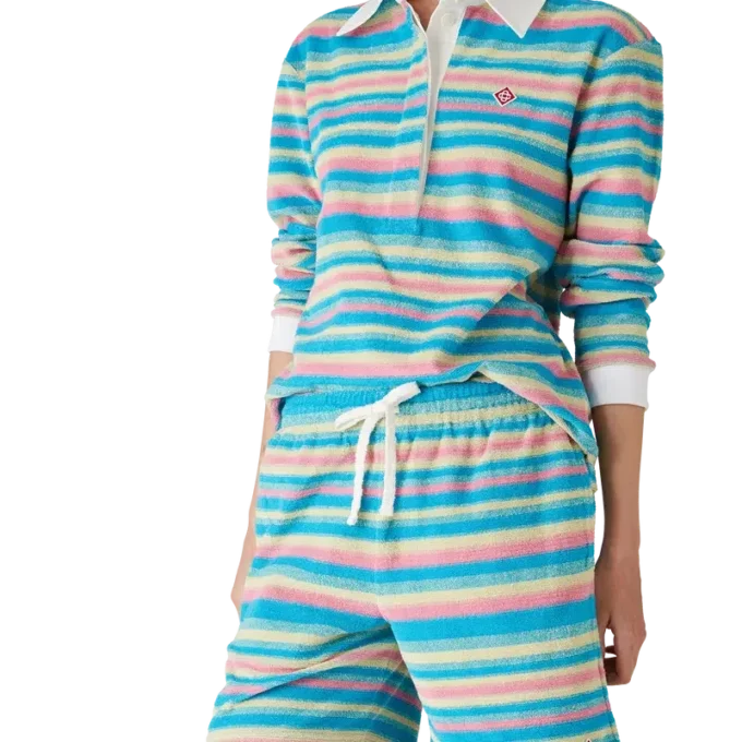 Randiga frottéshorts