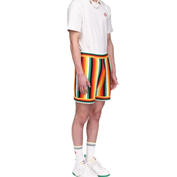 Randiga frottéshorts