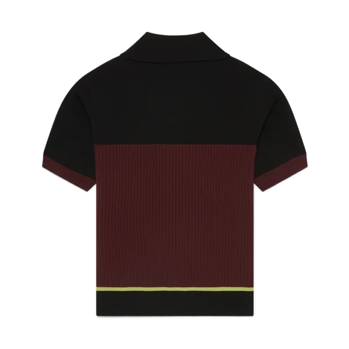 Randiga kortärmad pikétröja