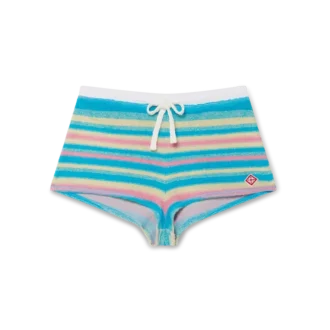 Randiga minishorts i frotté