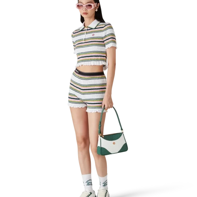 Randiga rynkade Shorts