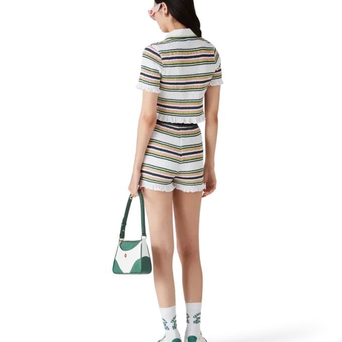 Randiga rynkade Shorts